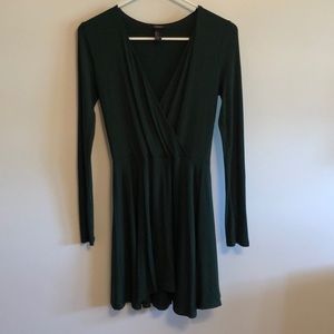 forest green dress